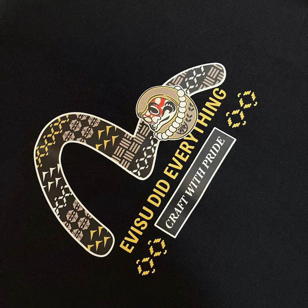 ， EVISU 2025New Arrival T ： Size：S-XXL S 44 96 68 100-120 M 46 102 70 120-140 L 48 108 72 140-160 XL 50 116 74 160-180 XXL 52 122 76 180